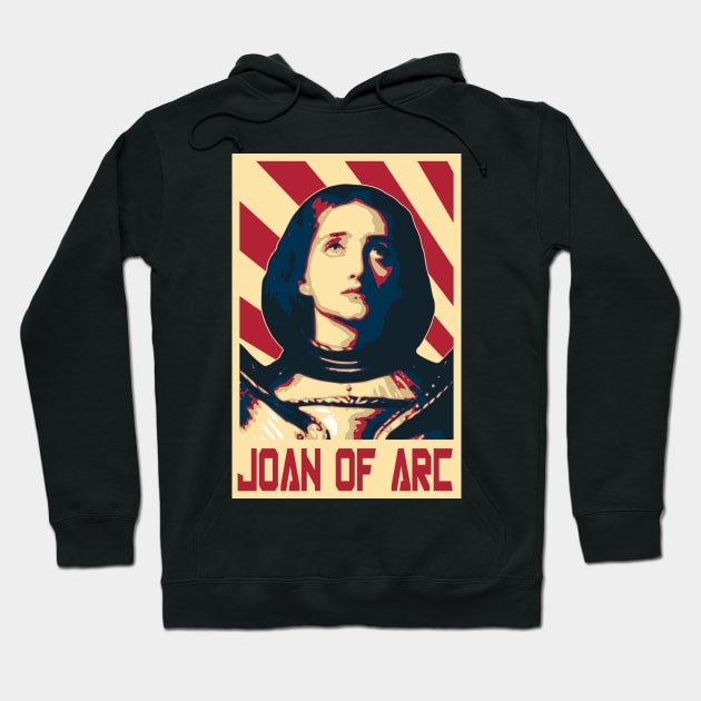 Joan Of Arc Jeanne D'Arc Retro Propaganda Hoodie by Nerd_art